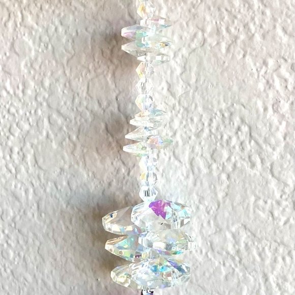 Multicolor Crystal Golden Butterfly Jeweled Suncatcher Window Sun Hanging New - Picture 3 of 4